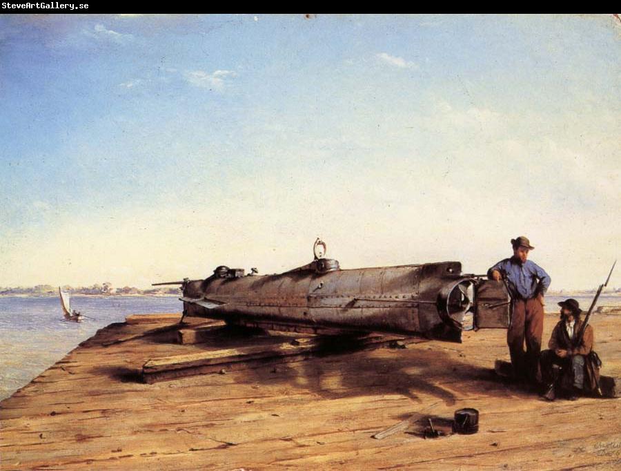 Conrad Wise Chapman Submarine Torpedo Boat H.L.Hunley,Charleston,Dec.3.1863